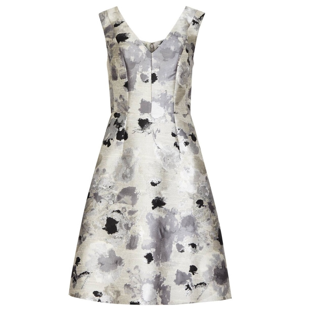 Silver Floral Reiss Dress